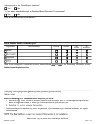 Form ARB004E Expedited Board Directions Form (Motions/Adjournments) - Ontario, Canada, Page 2