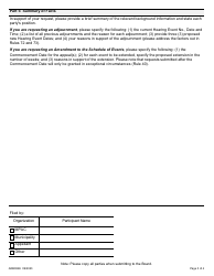 Form ARB004E Expedited Board Directions Form (Motions/Adjournments) - Ontario, Canada, Page 3