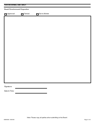 Form ARB004E Expedited Board Directions Form (Motions/Adjournments) - Ontario, Canada, Page 4