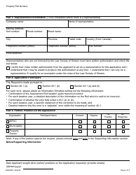 Form ARB005E Palpable Error Application Form - Ontario, Canada, Page 2
