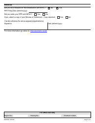 Form ARB002E Withdrawal Form - Ontario, Canada, Page 2