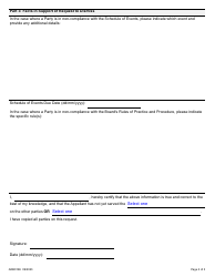 Form ARB012E Request to Dismiss an Appeal - Ontario, Canada, Page 2