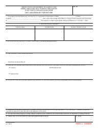 PPQ Form 627 Declaration of Forfeiture, Page 2