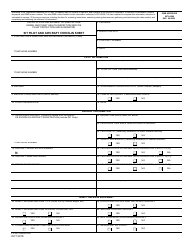 PPQ Form 818 Sit Pilot and Aircraft Check-In Sheet