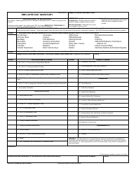 Document preview: APHIS Form 40 Employee Exit Inventory