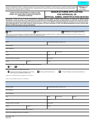 Document preview: VS Form 1-64 Manufacturer Application for Approval of Official Animal Identification Devices