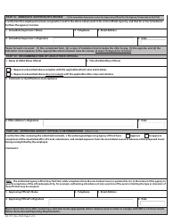 Form AD-1101 Approval and Report of Travel Funds Received From Non-federal Sources, Page 4