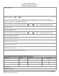 Form FA-12 Inpatient Mental Health - Nevada, Page 3