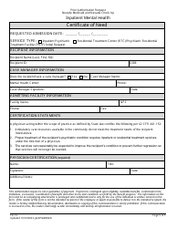 Form FA-12 Inpatient Mental Health - Nevada, Page 5