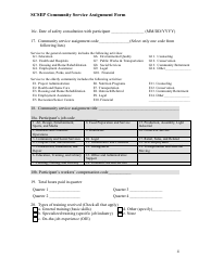 Form ETA-9121 Scsep Community Service Assignment Form - Minnesota, Page 4