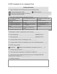 Form ETA-9121 Scsep Community Service Assignment Form - Minnesota, Page 7