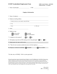 Form ETA-9122 Scsep Unsubsidized Employment Form - Minnesota
