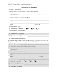 Form ETA-9122 Scsep Unsubsidized Employment Form - Minnesota, Page 2