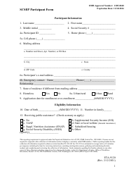 Document preview: Form ETA-9120 Scsep Participant Form - Minnesota