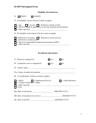 Form ETA-9120 Scsep Participant Form - Minnesota, Page 5