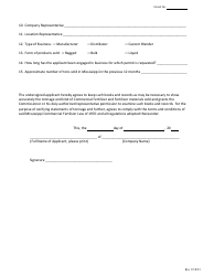 Commercial Fertilizer Permit Registration - Mississippi, Page 2