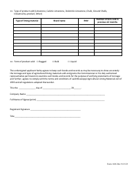 Form 1636 Agricultural Liming Material Permit Application - Mississippi, Page 2