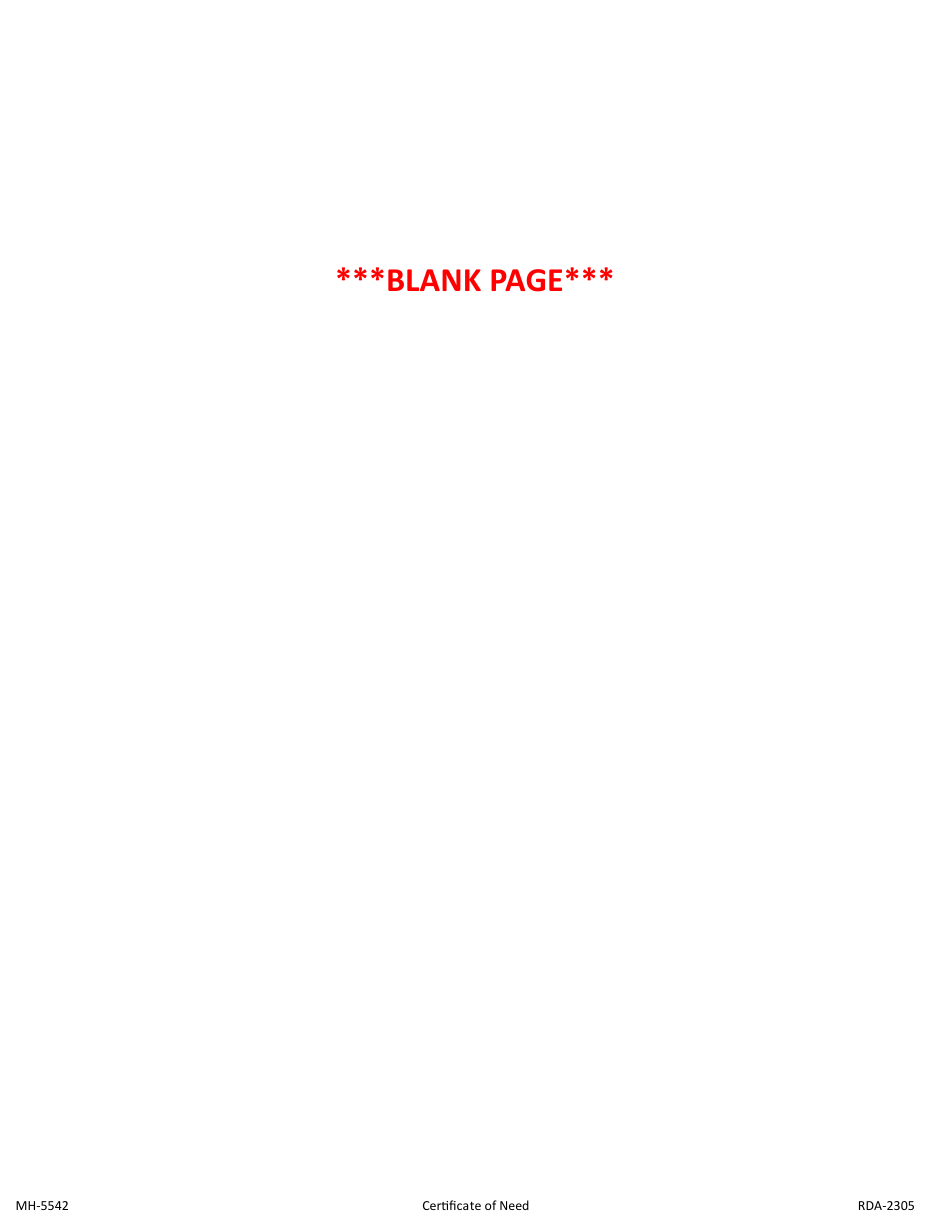 Form MH-5542 Certificate of Need for Emergency Admission Under Title 33, Chapter 6, Part 4, Tennessee Code Annotated - Tennessee, Page 2