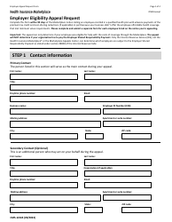 Document preview: Form CMS-12165 Employer Eligibility Appeal Request