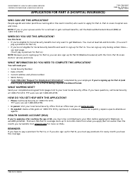 Form CMS-18-F-5 Application for Part a (Hospital Insurance)