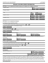 Form CMS L564/R297 Request for Employment Information, Page 2