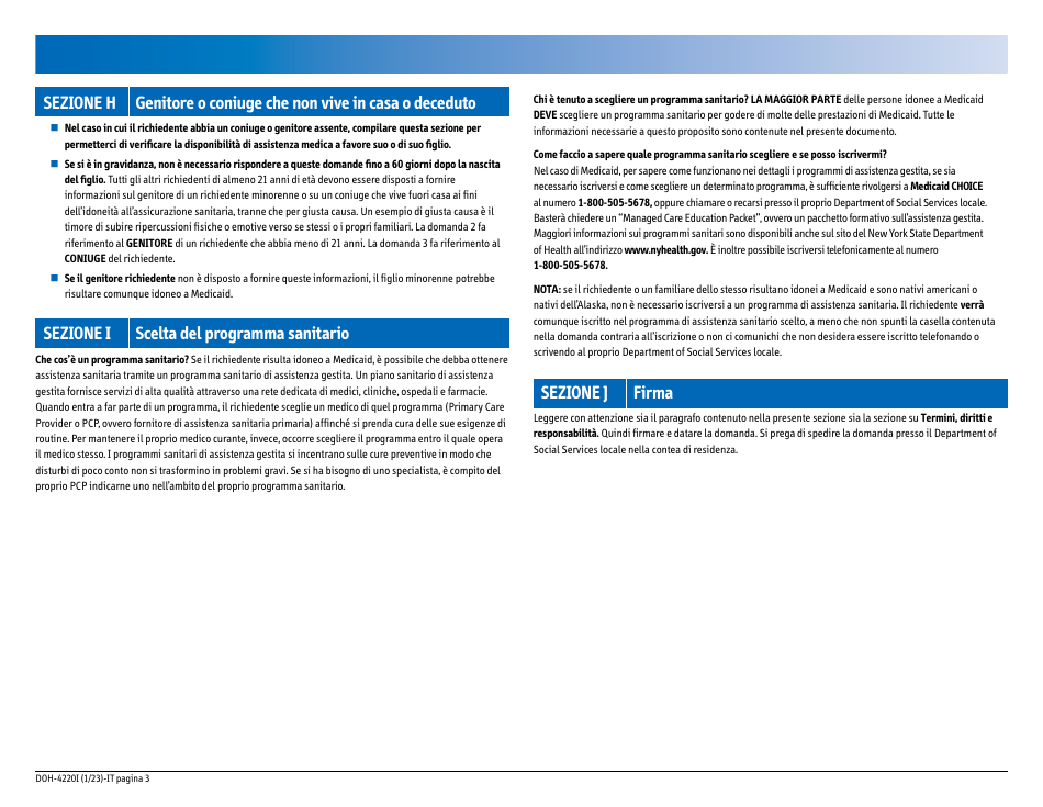 Form DOH-4220 Medicaid Application for Non-magi Eligibility Group - New York (Italian), Page 5