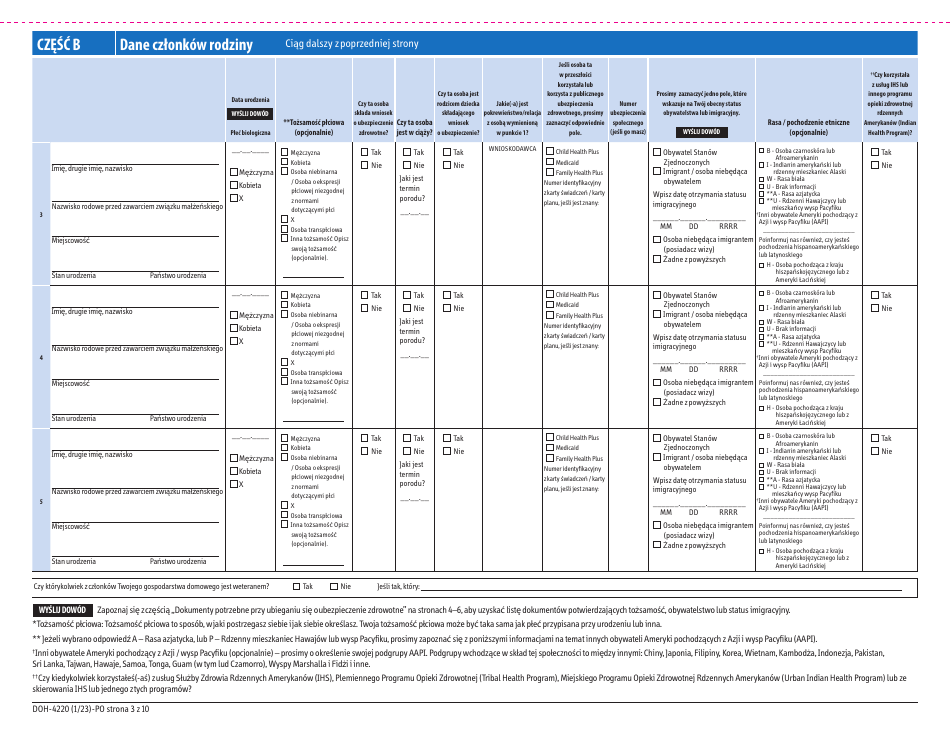 Form DOH-4220 Medicaid Application for Non-magi Eligibility Group - New York (Polish), Page 11