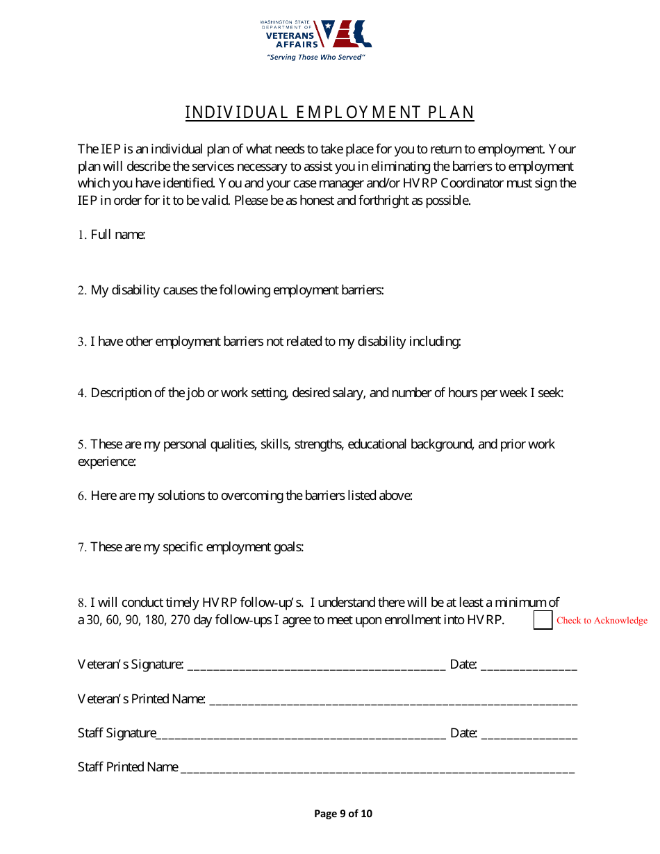 Hvrp Application - Washington, Page 10