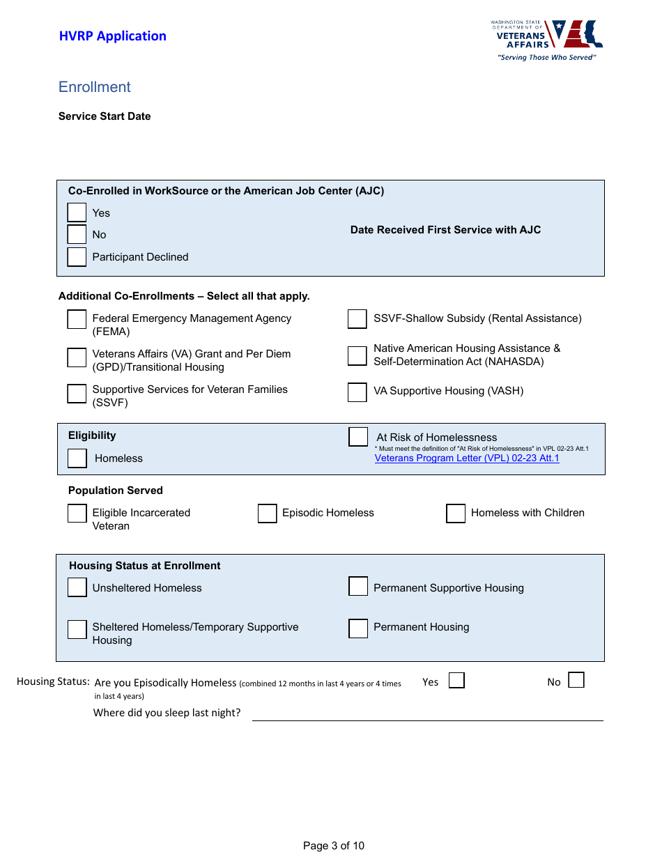 Hvrp Application - Washington, Page 4