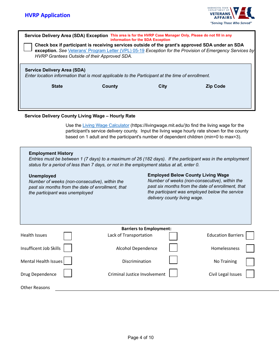Hvrp Application - Washington, Page 5