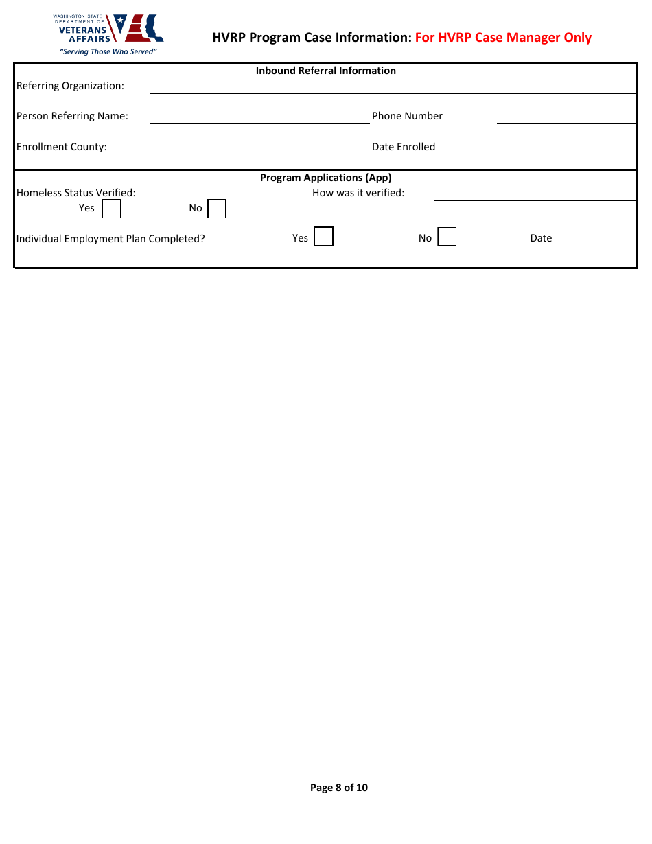 Hvrp Application - Washington, Page 9