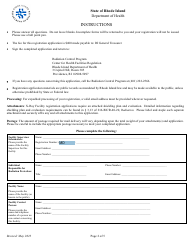 Application for Registration for Facilities Utilizing X-Rays for Non-healing Arts - Oth - Rhode Island, Page 2