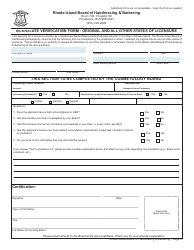 Application for License as a Barber Instructor/Hairdresser Instructor/Manicurist Instructor/Esthetician Instructor - Rhode Island, Page 6