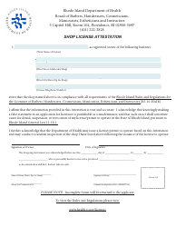 Application for Shop License - Rhode Island, Page 7