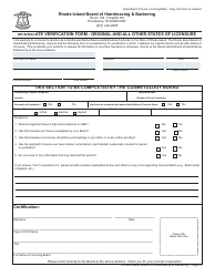 Application for License as a Hairdresser/Barber/Manicurist/Esthetician - Rhode Island, Page 6