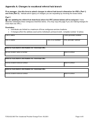 Form F252-022-000 Firm Vocational Provider Change Form - Washington, Page 4