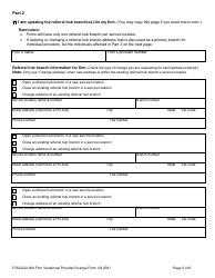 Form F252-022-000 Firm Vocational Provider Change Form - Washington, Page 5