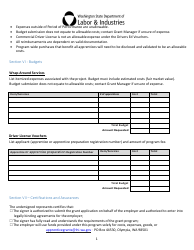Apprenticeship State Grant Application - Washington, Page 6