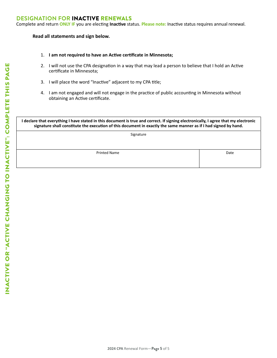 Individual CPA Certificate Renewal - Minnesota, Page 6