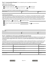 Form JD-ES-352 Ada Request for Reasonable Accommodation - Connecticut, Page 2