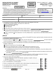 Document preview: Form JD-FM-272 Motion for Entry of Judgment Upon Default of Appearance - Divorce or Legal Separation - Connecticut