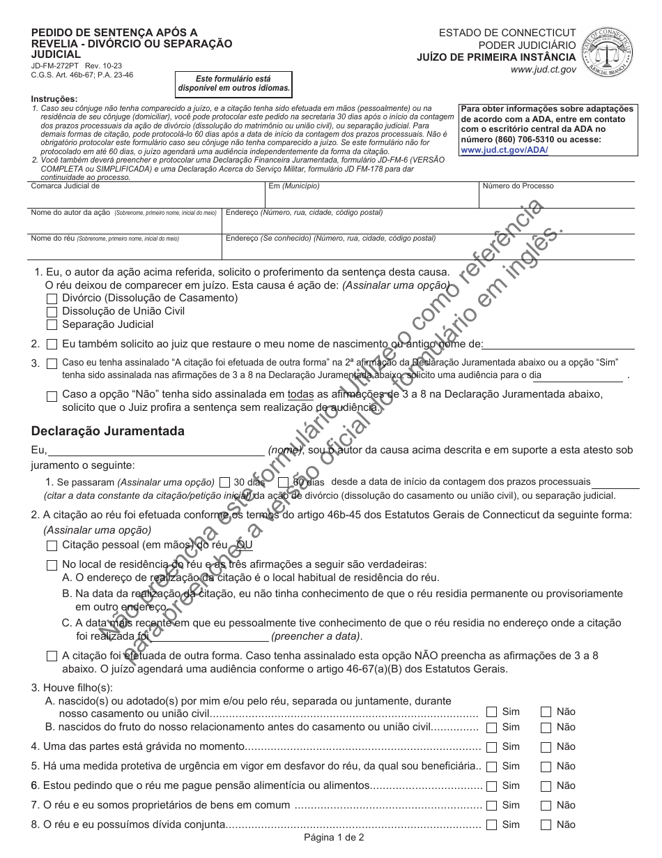 Form jd fm 272pt fill out sign online and download printable pdf