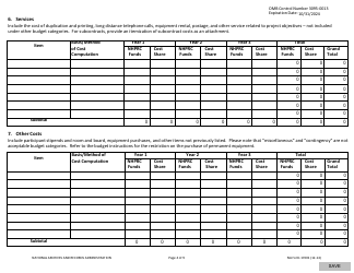 NA Form 17001 National Historical Publications and Records Commission (Nhprc) Budget Form, Page 4