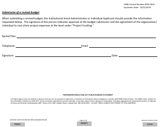 NA Form 17001 National Historical Publications and Records Commission (Nhprc) Budget Form, Page 9