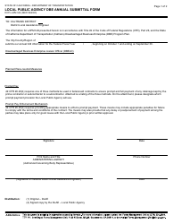 Form DOT LAPM9-B Local Public Agency Dbe Annual Submittal Form - California