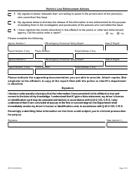 Form DR2153 Affidavit of Colorado Driver&#039;s License or I D Theft - Colorado, Page 3