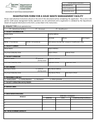 Registration Form for a Solid Waste Management Facility - New York