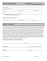 6 Nycrr Parts 364 Waste Transporter Registration Application - New York, Page 2