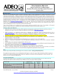 Document preview: Engineering Review - Notice of Intent to Discharge on-Site Wastewater Treatment Facility Application - Arizona