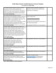 Public Water System Certified Operator Contract Template for a Grade 1 or Grade 2 Pws - Arizona, Page 3
